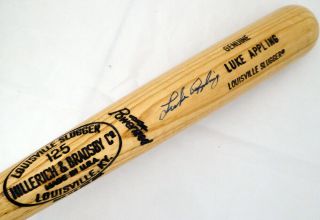 Luke Appling Autographed Signed Louisville Slugger Bat White Sox Jsa S12434