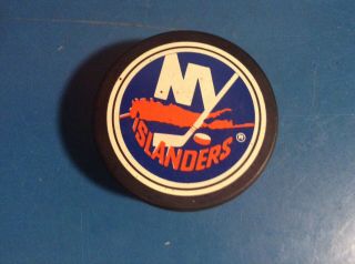 1987 - 92 Ny Islanders Nhl Vintage General Tire Ziegler Trench Game Puck