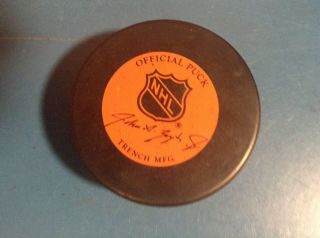 1987 - 92 NY ISLANDERS NHL VINTAGE GENERAL TIRE ZIEGLER TRENCH GAME PUCK 2