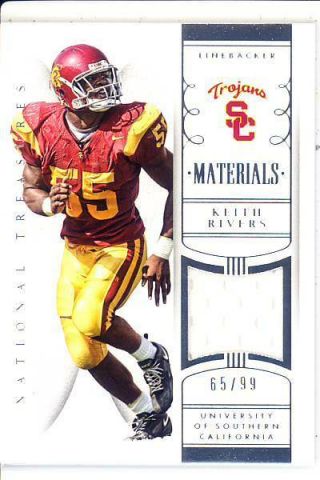 Keith Rivers Game Gu Jersey Patch Usc Trojans College /99 2015