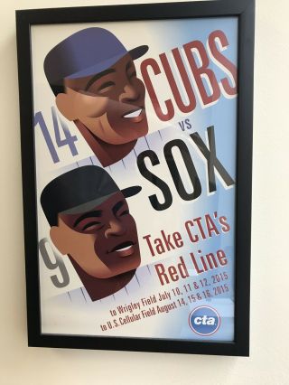 2015 Crosstown Classic Poster Chicago Cubs Vs White Sox