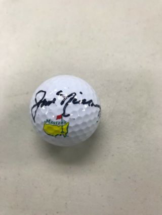 Jack Nicklaus Signed Titleist Masters Logo Golf Ball Auto Autograph Jsa Loa