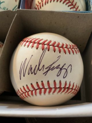 Unknown Ball Mystery Signed Autographed Baseball 6