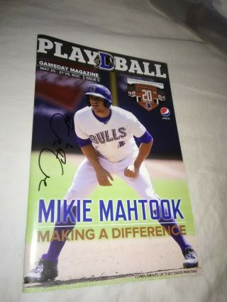 Mikie Mahtook Hand Signed Minor League Program Lsu