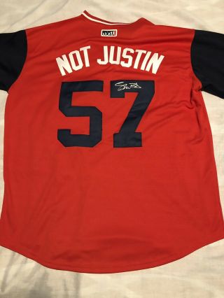 Shane Bieber Signed Autographed Cleveland Indians Players Weekend Jersey
