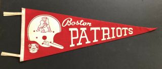 1960s Afl Boston Patriots Full Size Pennant -
