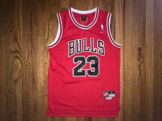 Chicago Bulls Michael Jordan Nike Basketball Jersey Vintage Mens Medium