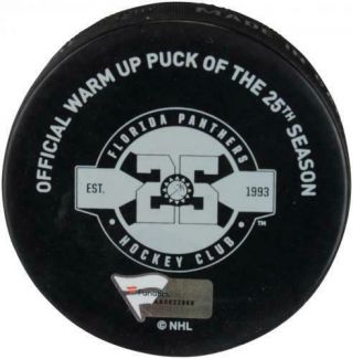 Florida Panthers Game - Issued Warm - Up Puck vs Devils on 11/26/18 - Fantics 2
