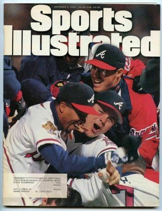 Si: Sports Illustrated November 6,  1995 Baseball,  Atlanta Braves,  Very Good