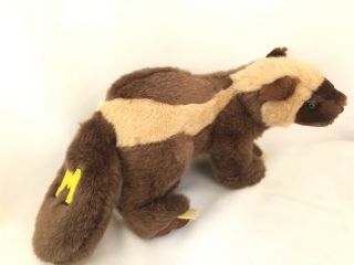 University Of Michigan Bennie The Wolverine Plush 13 " Mascot Stuffed Animal Gift