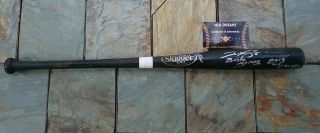 SIGNED BOSTON RED SOX JONNY GOMES GAME BAT,  INSC BOSTON STRONG & WS CHAMPS 2