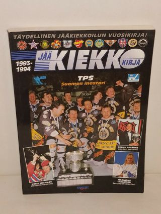 Finnish Ice Hockey Federation / 1993 - 94 / Official Guide & Record Book