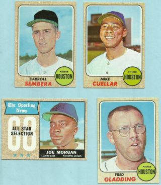 HOUSTON COLT 45 ' S ASTROS 14 Different 1960 ' s Topps Cards RC AS BV $50 2