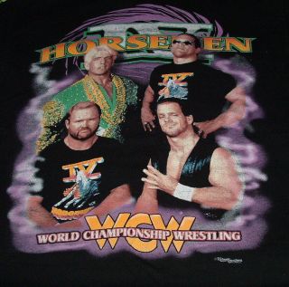 Ric Flair T Shirt L Ring Worn Vintage Nwa Wcw Four Horsemen Wrestling Vintage
