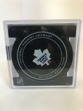 Toronto Maple Leafs Official Game Puck Nhl