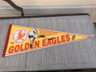 Chl Ihl Salt Lake Golden Eagles Hockey Club Vintage Pennant