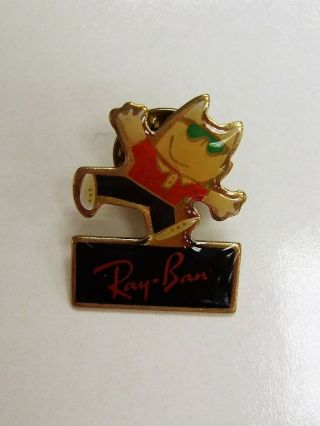 Barcelona 1992 Olympic Mascot Cobi,  Sponsor Ray Ban,  Pin/badge