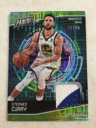 2018 Panini Cyber Monday Stephen Curry 22/25 Prime Patch Card Warriors Rare