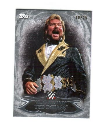 Wwe Ted Dibiase 55 2015 Topps Undisputed Silver Parallel Base Card Sn 10 Of 25