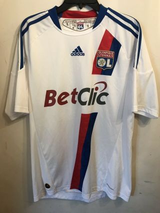 Olympique Lyonnais Jersey Shirt 2010/2011 Home Official Adidas Soccer Football M