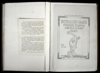 1919 WWI Inter - Allied Games Official Report Olympics Pershing Stadium w Foldouts 5