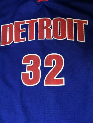 VTG Detroit Pistons Richard Rip Hamilton Jersey NBA Blue 32 Champion Size 52 XXL 2