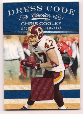 2010 Classics Jersey Chris Cooley Washington Redskins 179/299