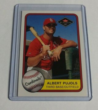 R13,  568 - Albert Pujols - 2001 Fleer Platinum - Rookie Card - 521 - Cardinals -