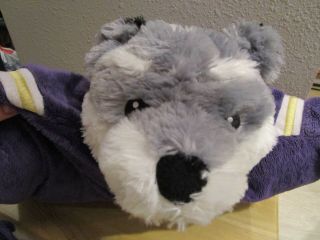 RARE University of Washington UW Huskies Pillow Pet Plush Stuffed Animal Purple 6