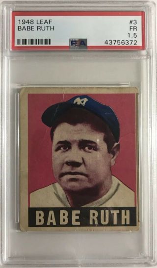 1948 Leaf Babe Ruth,  3 (psa Graded)