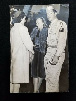1944 Wwii 9x13 From The Joe Dimaggio Estate Vtg One Of A Kind In Uniform W - Wife