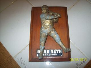 Babe Ruth Dated 1957 Red Top Beer Advertising Sport Series 1figure On Card