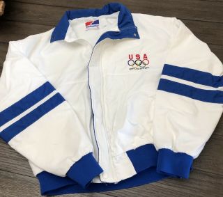 Vintage Us Olympic Team Usa Supplier Swingster Zip Up Jacket Large