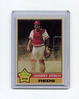 Johnny Bench Cincinnati Reds 1976 Topps Baseball Card 300