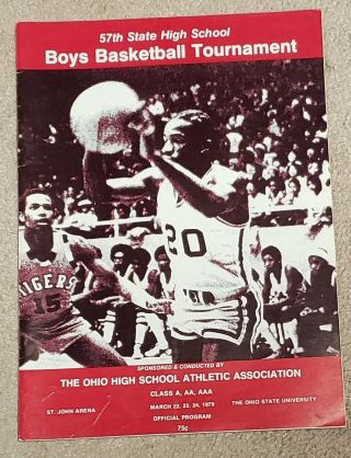 1979 Ohsaa Basketball State Tournament Program Ohio State Univ.  St.  Henry,  Ohio