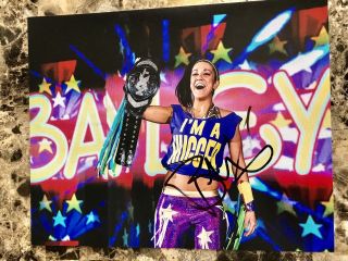 Wwe Nxt Bayley Sexy Autographed 8x10 Photo Hand Signed Wrestling Wrestlemania