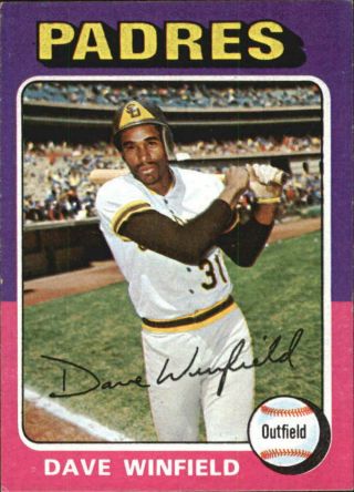 1975 Topps Mini San Diego Padres Baseball Card 61 Dave Winfield - Ex
