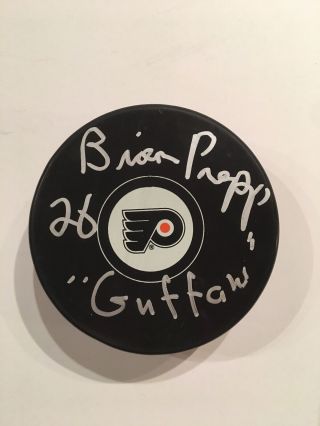 Brian Propp Philadelphia Flyers Autographed Signed Puck