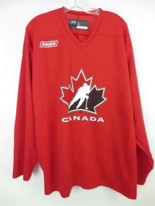 Team Canada Bauer Olympic Hockey Training Practice Jersey Size Large