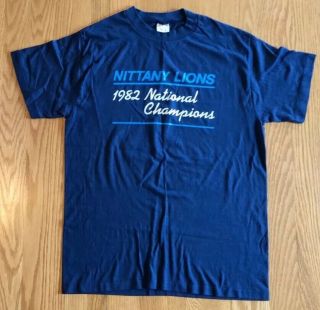 Vintage Penn State 1982 National Champions College Football Usa Shirt L
