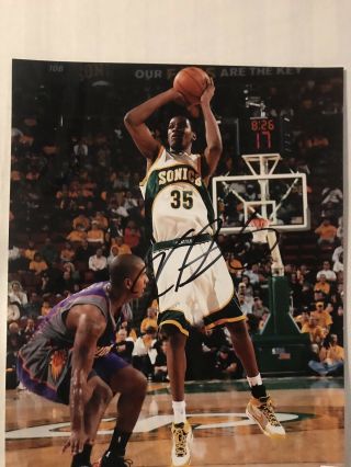 Kevin Durant Seattle Sonics Signed Autographed Nba Photo Mvp All Star Hof