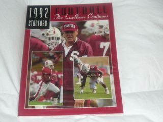 1992 Stanford Cardinal Football Media Guide / Bill Walsh / Ncaa College