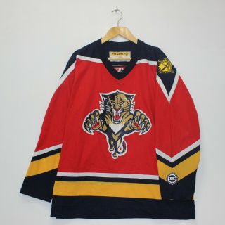 Vintage Florida Panthers Koho Nhl Hockey Jersey Size Xl Red