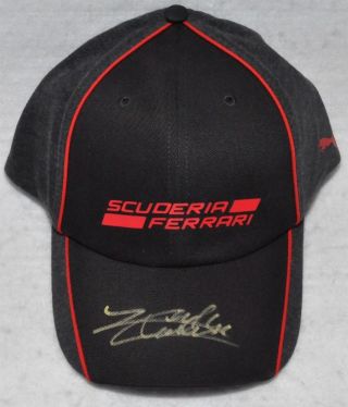 Charles Leclerc Signed Scuderia Ferrari F1 Black Cap / Hat
