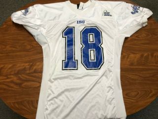 Mens Vintage Wilson Indiana State Sycamores Game Worn Football Jersey Size 48