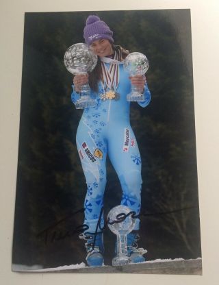 Tina Maze Alpine Skiing Slovenia Signed 5x7 Autographed Photo 100 Authentic