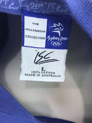 Vintage Authentic 2000 Sydney Olympics Men ' s Large T - shirt Blue Tee 6