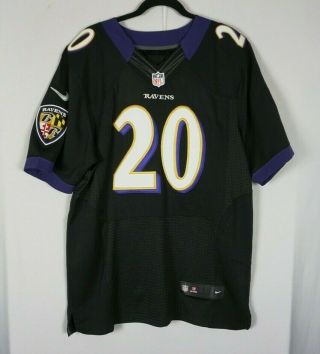 Nike Onfield Baltimore Ravens Ed Reed 20 Sewn Embroidered Football Jersey Sz 48