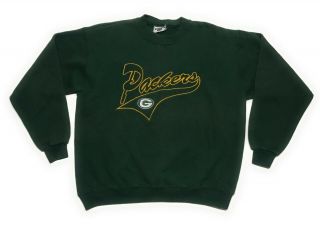 Vintage 90s Green Bay Packers Lee Sport Green Usa Crewneck Sweatshirt Mens Large