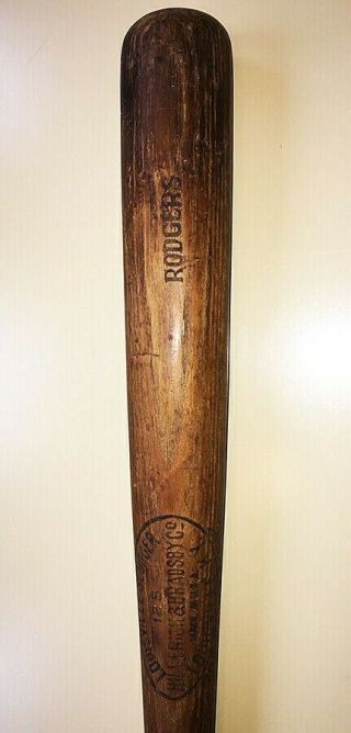 Baseball Bat 34.  5 " Vintage Louisville Slugger 125 Rodgers 1916 - 1921?